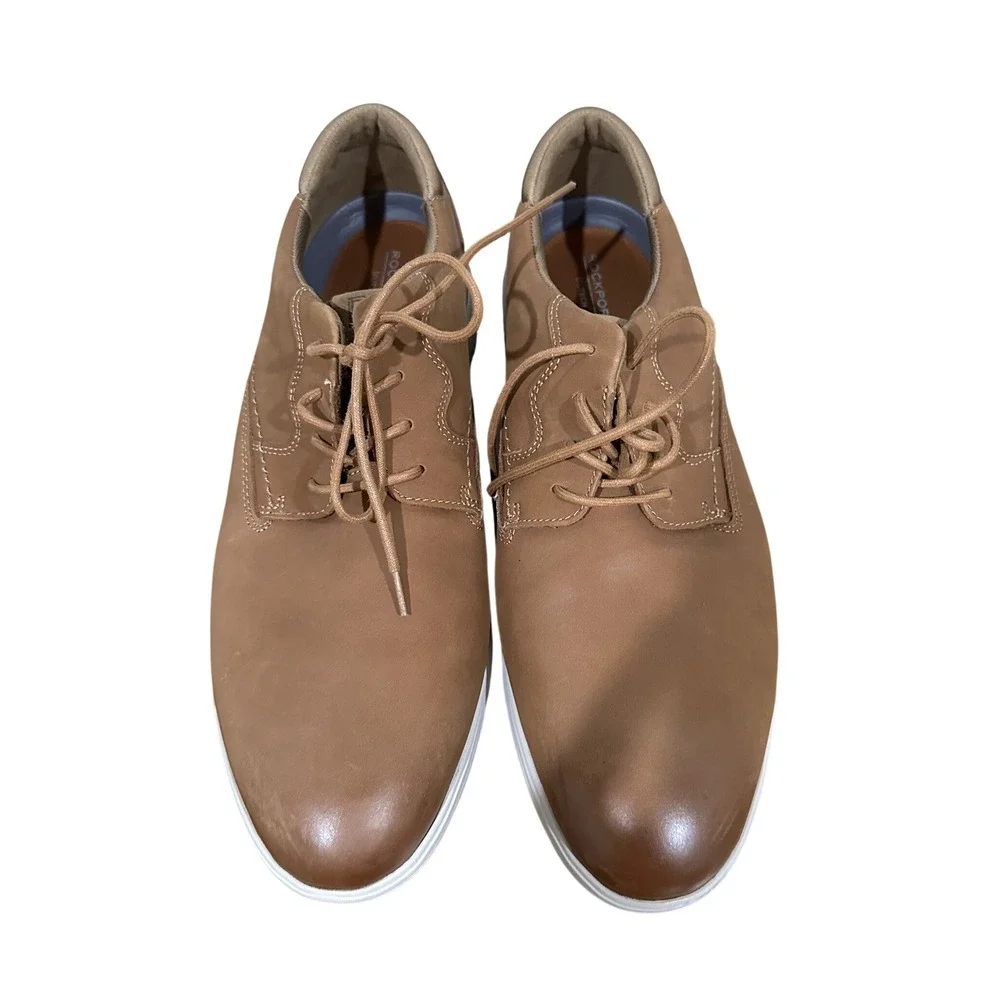 Rockport Noah Plain Toe Oxford Brown Leather activSOLE truTECH Mens 13W